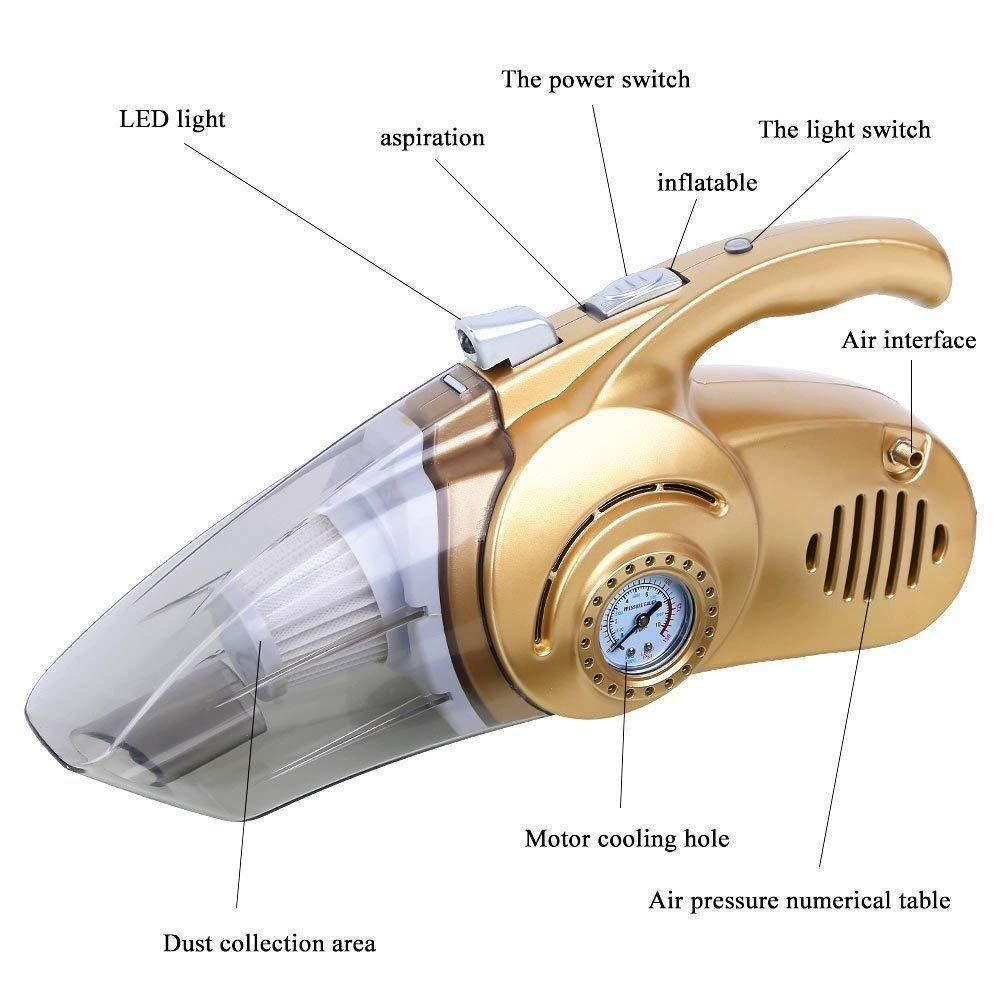 2 in 1 Car Vacuum Cleaner with Tyre Inflator